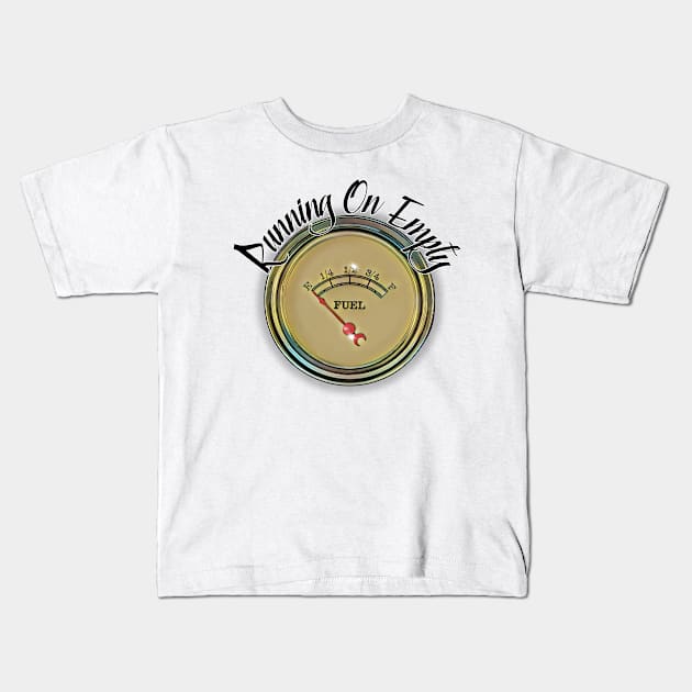 Running on Empty Kids T-Shirt by Wilcox PhotoArt